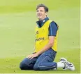  ?? REUTERS ?? England’s Steven Finn during nets.