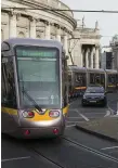  ??  ?? The Luas has caused problems in College Green