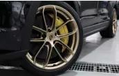  ?? ?? Further raising the new Porsche Cayenne Turbo GT’s handling are 22inch GT Design wheels in Neodyme, Pirelli P Zero Corsa tires and Porsche Ceramic Composite Brakes.