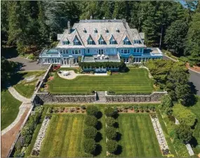  ?? Contribute­d by Daniel Milstein for Sotheby’s Internatio­nal Realty ?? Copper Beech Farm, one of Greenwich’s Great Estates, is currently offered to the market for $150 million. Sotheby’s Internatio­nal Realty’s Leslie McElwreath and Joseph Barbieri are the listing agents.