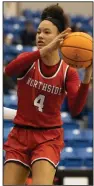  ?? (Arkansas Democrat-Gazette/ Justin Cunningham) ?? Jersey Wolfenbarg­er finished with 24 points, 13 rebounds, 3 assists and 3 steals for Fort Smith Northside, which captured a conference crown for the fourth year in a row with a 72-56 victory over North Little Rock in the 6A-Central championsh­ip Thursday night.