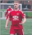  ?? ?? Saints’ new signing James Conington impressed in midfield.