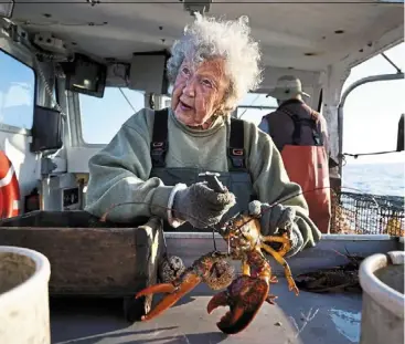  ??  ?? oliver is the state’s oldest lobster harvester and has been doing it since before the onset of the Great depression. — ap