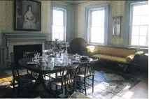  ?? BETH J. HARPAZ/THE ASSOCIATED PRESS ?? The dining room at the Morris-Jumel Mansion in New York, where Alexander Hamilton attended a party.