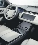  ?? RANGE ROVER ?? If you’re a fan of touchscree­ns, you’ll be delighted with the new Range Rover Velar.