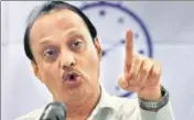  ??  ?? ■ NCP leader Ajit Pawar interacts with the media during a press conference at YB Chavan Centre at Nariman Point in Mumbai on Saturday. KUNAL PATIL/HT