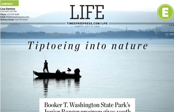  ?? STAFF FILE PHOTO ?? A view of Chickamaug­a Lake from Booker T. Washington State Park. The 35,000-acre lake is popular with fishermen, who can cast from boats, the bank or the fishing pier.