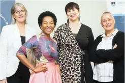  ??  ?? UCT vice-chancellor Mamokgethi Phakeng with professors Sue Harrison, Loretta Feris and Lis Lange. |