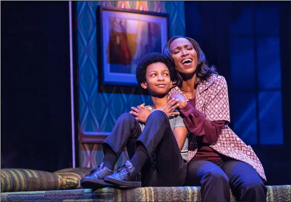  ?? PHOTOS BY MATTHEW MURPHY — PROVIDED BY THE DENVER CENTER ?? Josiah Benson as Little Michael and Anastasia Talley as Katherine Jackson in the first national “MJ” tour.