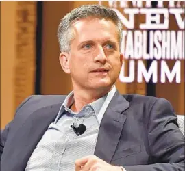  ?? Mike Windle Getty Images for Vanity Fair ?? BILL SIMMONS set up his sports podcast site the Ringer in 2016. Employees have formed a union with the WGA East, but the process has not been seamless.