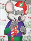  ?? Kathy Hutchins/Zuma Press/TNS ?? Chuck E. Cheese at the 85th annual Hollywood Christmas Parade in 2016.