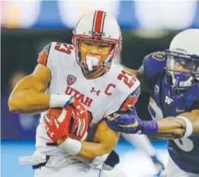  ?? Getty Images file ?? Devontae Booker, who has a firm grip on what it takes to play running back, would be a good fit in Denver’s offense. He probably won’t be a first-round pick in the NFL draft Thursday but should hear his name called Friday or Saturday.