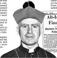  ??  ?? Call FoR PRayER: The Bishop of Cork in 1956, Dr Cornelius Lucey