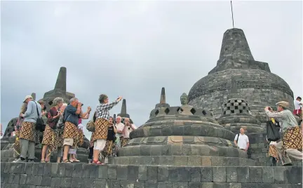  ?? YANAPON MUSIKET ?? Borobudur, an ancient Buddhist temple complex in Central Java, is a major tourist attraction in Indonesia.