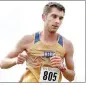  ?? Photo courtesy of JBU Sports Informatio­n ?? John Brown junior Ben Martinis among the top runners for the JBU men’s cross country team in 2019.