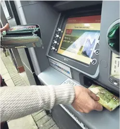  ?? Picture: Dougie Nicolson. ?? Consumer body Which? is worried about proposed reductions in fees for card machine operators that it says may see free cash machines close.