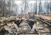  ?? Marcus Yam Los Angeles Times ?? MOST AGENCIES stick to one word when naming a blaze. Thus the Camp fire, not the Camp Creek fire.