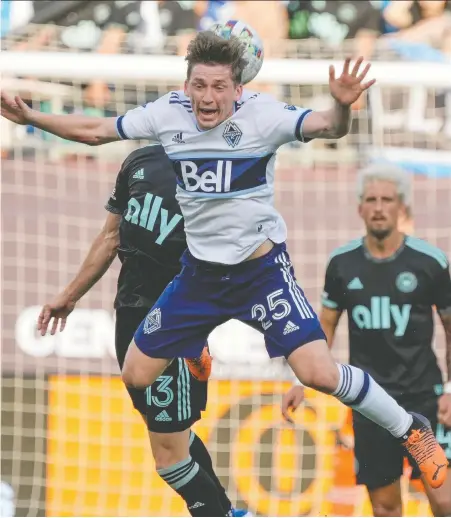  ?? JIM DEDMON/USA TODAY SPORTS FILES ?? Vancouver midfielder Ryan Gauld is battling a hamstring injury, but is available to play today as Real Salt Lake (7-3-4, 3rd West) visit B.C. Place Stadium to tangle with the Whitecaps (4-7-2, 12th West). RSL have won just twice in Vancouver dating to 2011.