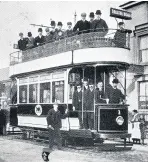  ??  ?? A tram in 1904
