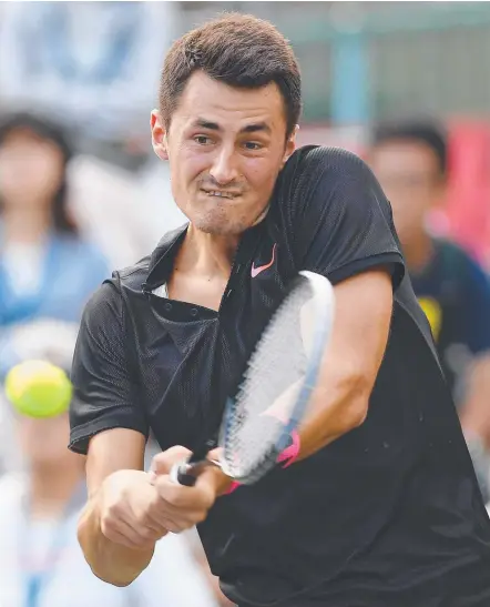  ?? Picture: GETTY IMAGES ?? Bernard Tomic’s hopes of reaching the Australian Open have been hurt by his loss at the Slovak Open.