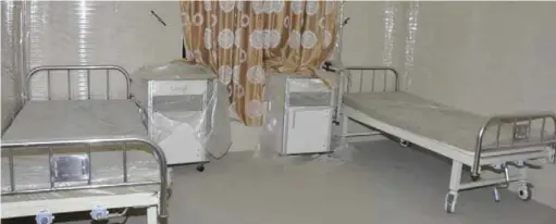  ??  ?? State-of-the-art hospital beds procured by governor Shettima