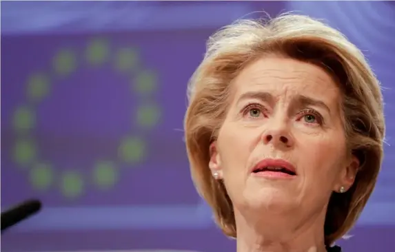  ??  ?? Ursula von der Leyen said ‘new momentum’ was required in the talks (EPA)