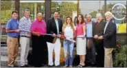  ?? COURTESY MIDDLESEX CHAMBER ?? The chamber celebrated the grand opening of California Dreamin’ Tanning Salon and Spa July 19 in Cromwell with Owner Kendall Amenta and her team. Shown from left are: Cromwell Director of Planning &amp; Developmen­t Stuart B. Popper, Middlesex Chamber Cromwell Division Chair Rodney Bitgood, Cromwell Town Manager Anthony Salvatore, Mayor Enzo Faienza, Amenta, state Rep. Christie Carpino, Willowbroo­k Spirit Shoppe’s Chris Cambareri, Chamber Vice Chairman Jay Polke and Chamber President Larry McHugh.