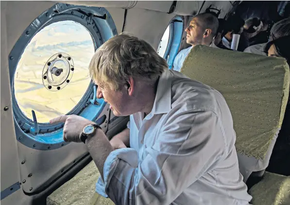  ??  ?? Boris Johnson, the Foreign Secretary, is on day three of a four-day tour of Asia where he visited Burma and met Aung San Suu Kyi, the country’s leader, and spoke with her about the Rohingya crisis