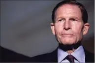  ?? Anna Moneymaker / Getty Images ?? Sen. Richard Blumenthal, D-Conn., said he had a number of concerns about the new treatment in light of Purdue’s history.