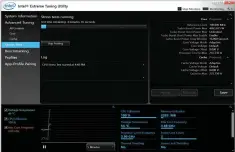  ??  ?? The Intel Extreme Tuning Utility gives you access to overclocki­ng knobs and dials from the Windows desktop.