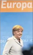  ?? CARSTEN KOALL / AP ?? Angela Merkel