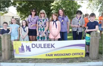  ??  ?? Duleek Brownies pictured at Suday’s fundraiser for the Duleek Fair Day.