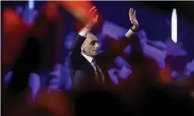  ?? Photograph: Michel Stoupak/NurPhoto/Rex/Shuttersto­ck ?? The French far-right presidenti­al candidate Éric Zemmour delivers a speech during his campaign rally in Villepinte on Sunday.