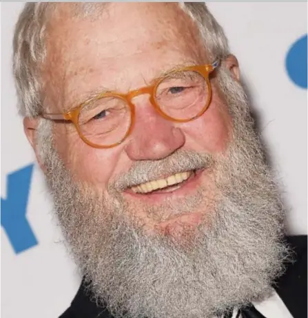  ?? EVAN AGOSTINI/THE ASSOCIATED PRESS ?? David Letterman even discusses his “retirement beard” in the digital series Boiling the Frog with Sen. Al Franken.