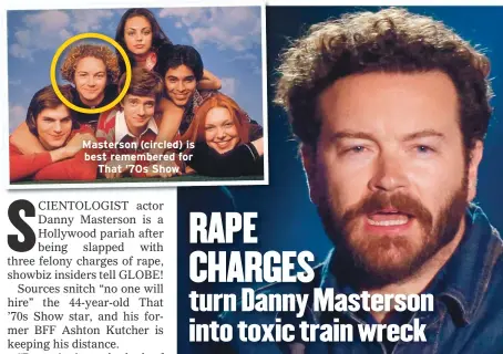  ??  ?? Masterson (circled) is best remembered for
That ’70s Show