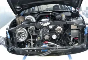  ??  ?? Compound turbos can be a bit more difficult to size than single turbos, and can be geared towards response, all-around performanc­e, or peak power. In general, the larger turbo should flow roughly twice what the small turbo will flow.