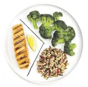  ?? Bob Fila / MCT ?? Americans are encouraged to fill half of their plate at every meal with a fruit or vegetable.