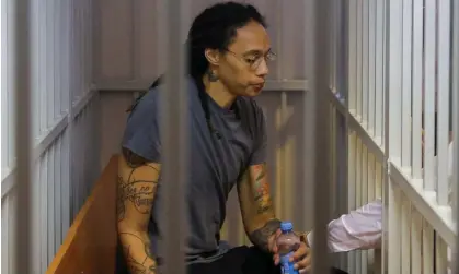  ?? Photograph: Evgenia Novozhenin­a/Reuters ?? Brittney Griner was sentenced in August.