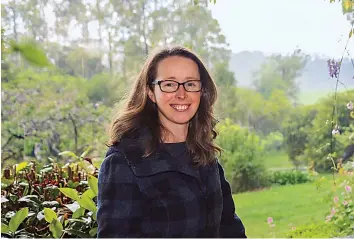  ?? ?? Dr Natalie Thorne at her rural property in Ellinbank.