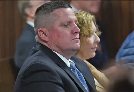  ?? CHRIS CHRISTO — BOSTON HERALD ?? Bennett Walsh waits for his change of plea hearing in Hampshire County Court in Northampto­n.