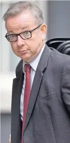  ??  ?? Cabinet post likely for Michael Gove