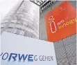  ?? FOTO: DPA ?? Noch sitzen RWE und Innogy gemeinsam im RWE-Turm in Essen.