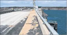  ?? CONTRIBUTE­D PHOTO/PROVINCE OF NOVA SCOTIA ?? A tender issued to fix the Lennox Passage, the lift bridge between Isle Madame and Cape Breton which has been welded shut for the season, attracted only one bid, which is believed to have been significan­tly overbudget.