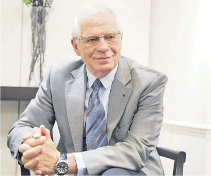  ??  ?? ► Josep Borrell participar­á el lunes de la charla “Los desafíos del progresism­o en el nuevo escenario internacio­nal”.
