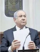  ?? AP ?? Benjamín Netanyahu, respondió a las amenazas de Irán.