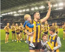  ??  ?? Hawks great Luke Hodge will link with the Lions in 2018.