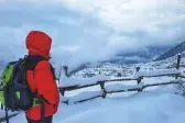  ?? Courtesy: Nasar Ali ?? Above, left: A hiker looks into the distance in Kalam.