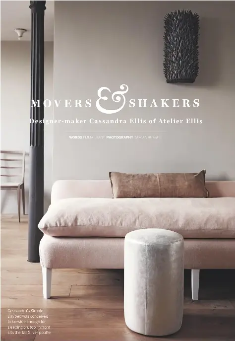 Pressreader Homes Gardens 19 07 01 Movers Shakers Meet Cassandra Ellis The Creative Force Behind Atelier Ellis