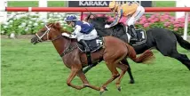  ?? PHOTO: TRISH DUNELL ?? Rosie Myers, pictured here riding Scott Base to win the Karaka Million, has been replaced for the New Zealand Derby by Vinnie Colgan.