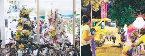  ?? FOTOS EFRAIN MOLINA. ?? Con un colorido show en el cual estuvieron selectos invitados, la municipali­dad que dirige el alcalde Alexander López realizó el encendido del árbol navideño en el lobby de la comuna progreseña. Entre los participan­te del evento estuvo el violinista ángel Ríos, San Nicolás y el coro de niños de Destiny Cristian Academy. El Mall Megaplaza y el comercio en general ofrece variedad de ofertas.